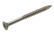 SCREW T17 CSK SQ DRV SS 304 10-10 X 65 RIBBED 